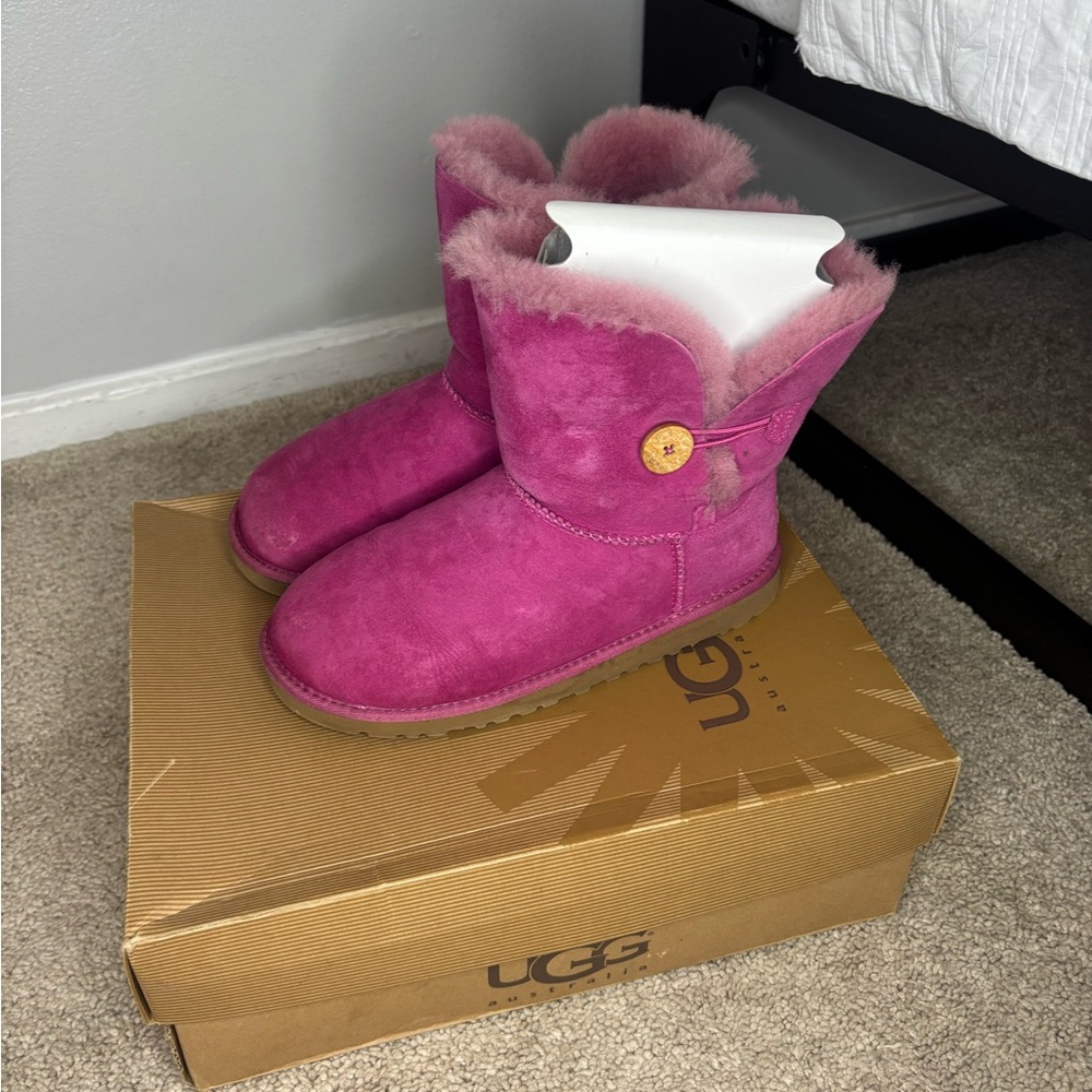 UGG Fuchsia Sheepskin Boots